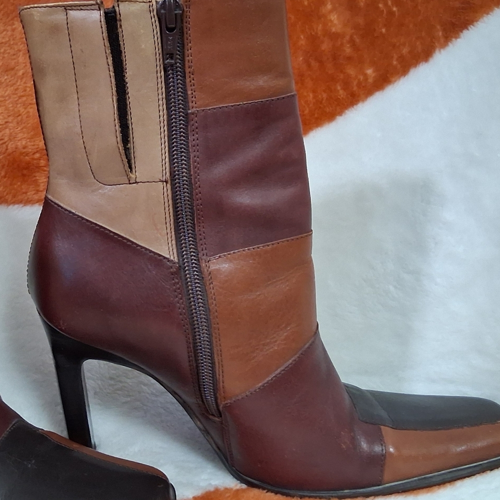 Women's Bruno Valenti Patchwork Leather Boots